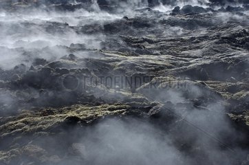 Lava und Fumaroles Leirhnjukur Island