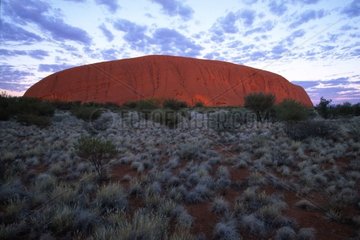 Ayers Rock in Sunrise Australia