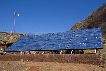 Photovoltaic panels Islas Desertas Portugal