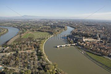 Luftaufnahme von Avignon Frankreich