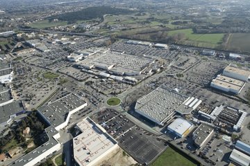 Luftaufnahme des Pontet -Einkaufsbereichs Frankreich
