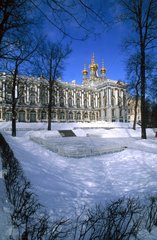 Saint Pétersbourg en hiver  le palais Pouchkine