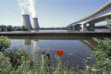 Kernkraftwerk Belleville am Loire River Frankreich