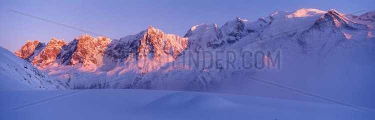Nordhang des Mount Blanc Haute-Savoie