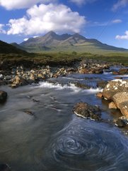 River Sligachan and Sgurr nan Gillean Isle of Skye Scotland