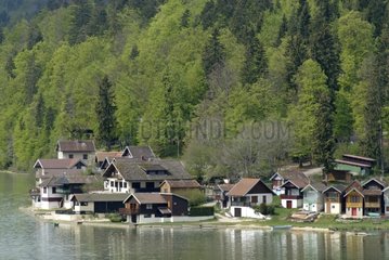 Village of Port-Titi in spring Haut-Doubs France