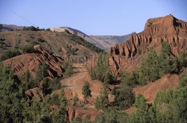 Erosion in the Dades Valley High Atlas Morocco