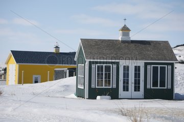 Houses in Cap aux Meules Island Madeleine Islands Canada