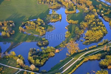 Natural area of ??Allan and fuse dam - Franche-Comté France