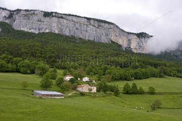 Landschaft in Recors im Sommer Frankreich