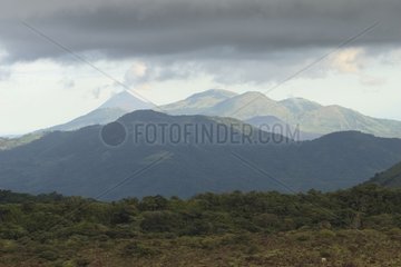 Landscape of the Maribios volcanoes range Nicaragua