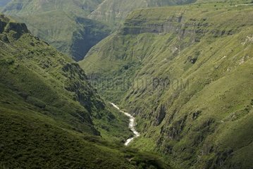 Gorges and canyons at north of Quito Ecuador