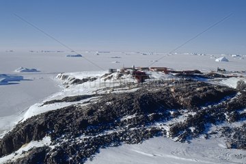 Air sight of the Base Dumont d' Urville Antarctic