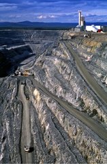 Eisenmine von Kiruna Schweden Lappland Schweden