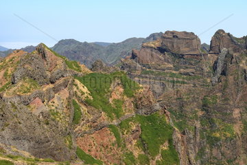 Mountainous landscape of Madeira  Portugal