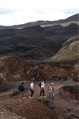 Ökotourismus im Sierra Negra -Vulkan auf Isabela Island