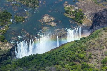 Victoria Falls on the Zambezi River - Zambia / Zimbabwe