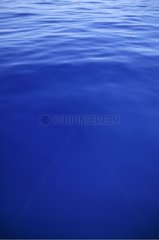Calm and blue surface of the Mediterranean Sea