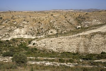 Trockene Hügel in Zypern