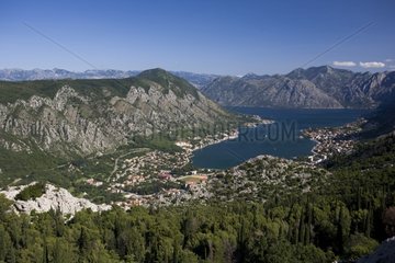 Landscape around Kotor in Montenegro