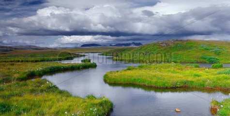Meandering river - Thingvellir National Park Iceland
