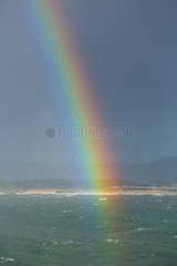 Rainbow sky on the sea - Cantabrian Coast Spain