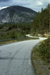 Route de montagne dans le Telemark Norvège