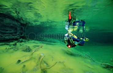 Plongeur en rivière Tyrol