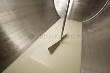 Milk in a milk tank