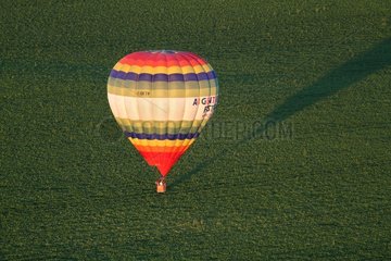 Balloon over a field - Picardy France
