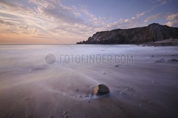 Sunset at Anse du Cul Rond Normandy France