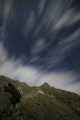 Starry sky near Lake d'Estaing Pyrenees France