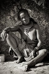 Himba woman in the Kunene region in Namibia