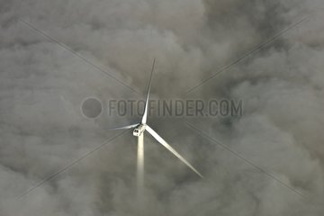 Windmill in fog - Picardy France