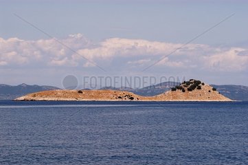 Ilot de Mljet en mer Adriatique Croatie