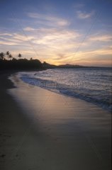 Coucher de soleil sur plage République Dominicaine