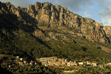 Village of Ota in the Gulf of Porto Corsica France