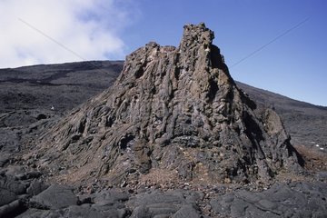 Hornito the volcano Piton de la Fournaise Reunion
