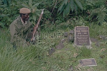 Dian Fossey's grave Camp of Karisoke Rwanda