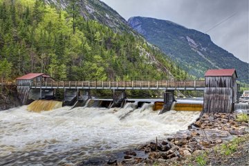Dam in Gorges La Malbaie - Quebec Canada