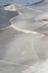 Ice structures along the Loire Valley in Touraine France