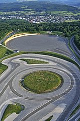 Luftansicht des Test Track Center Peugeot Belchamp