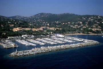 Marina on the of the department of Var coast France