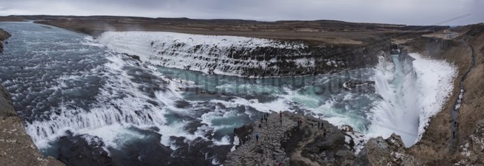 Gullfoss waterfall on Hvítá river - Iceland