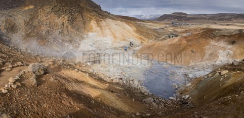 Sulphur fumes - Seltun volcanic area Iceland