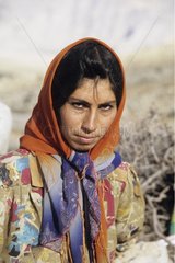 Portrait of a young Qashqai woman Iran