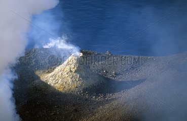 Stromboli Vulkan in Aktivität Sizilien Italien