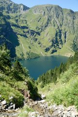 Sight of the Lake Oô in the central Pyrenees