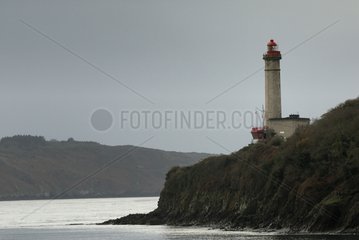 Der Leuchtturm an der Mündung des Treuz -Brest -Finistère