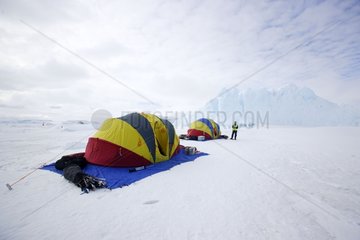 Camp in Antarctica